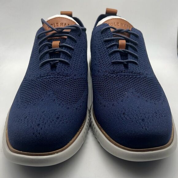 Cole Haan Navy Knit Derby with Tan Accents main image 6